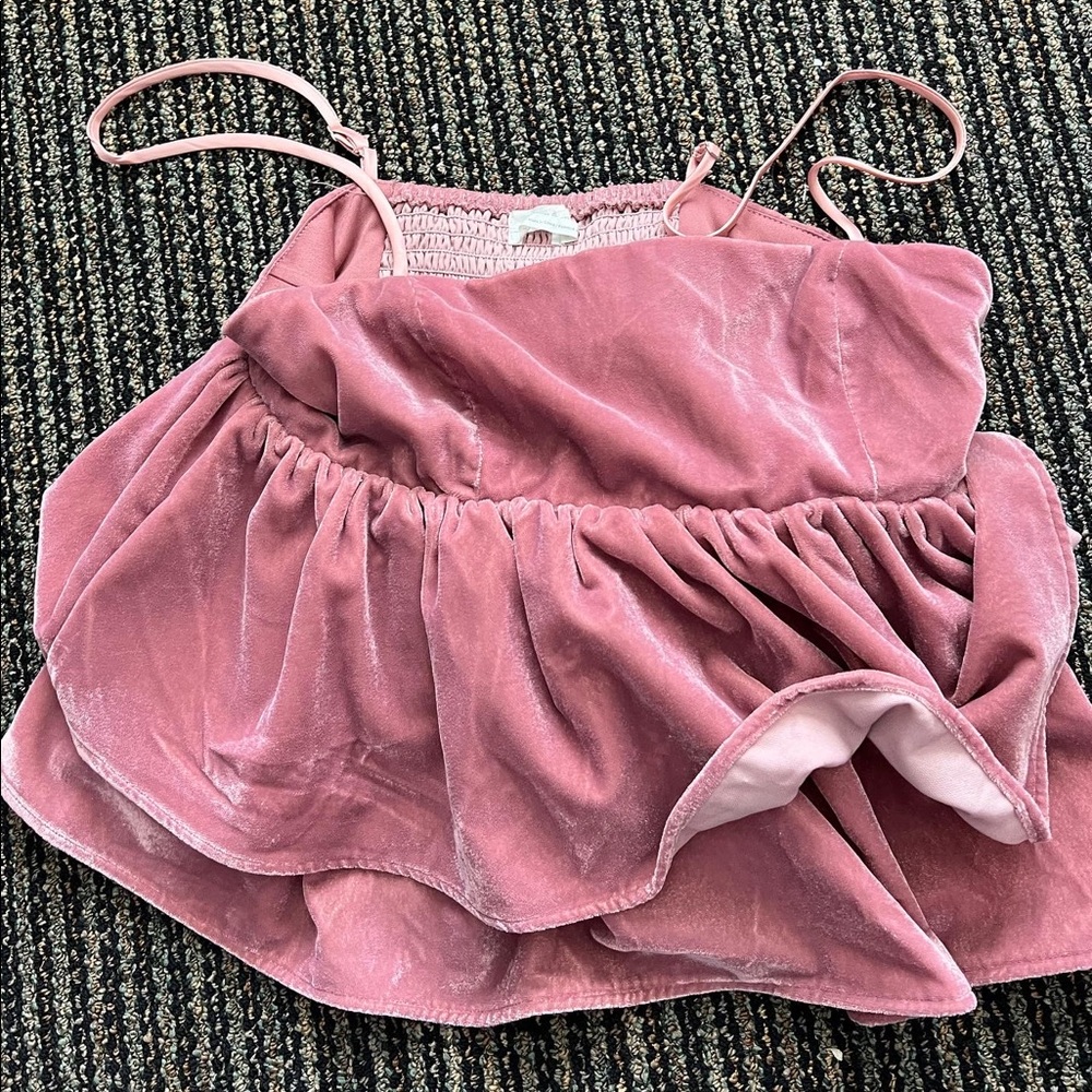 Urban Outfitters Velvet Mauve Top